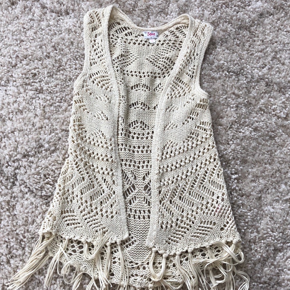 Girls sweater duster